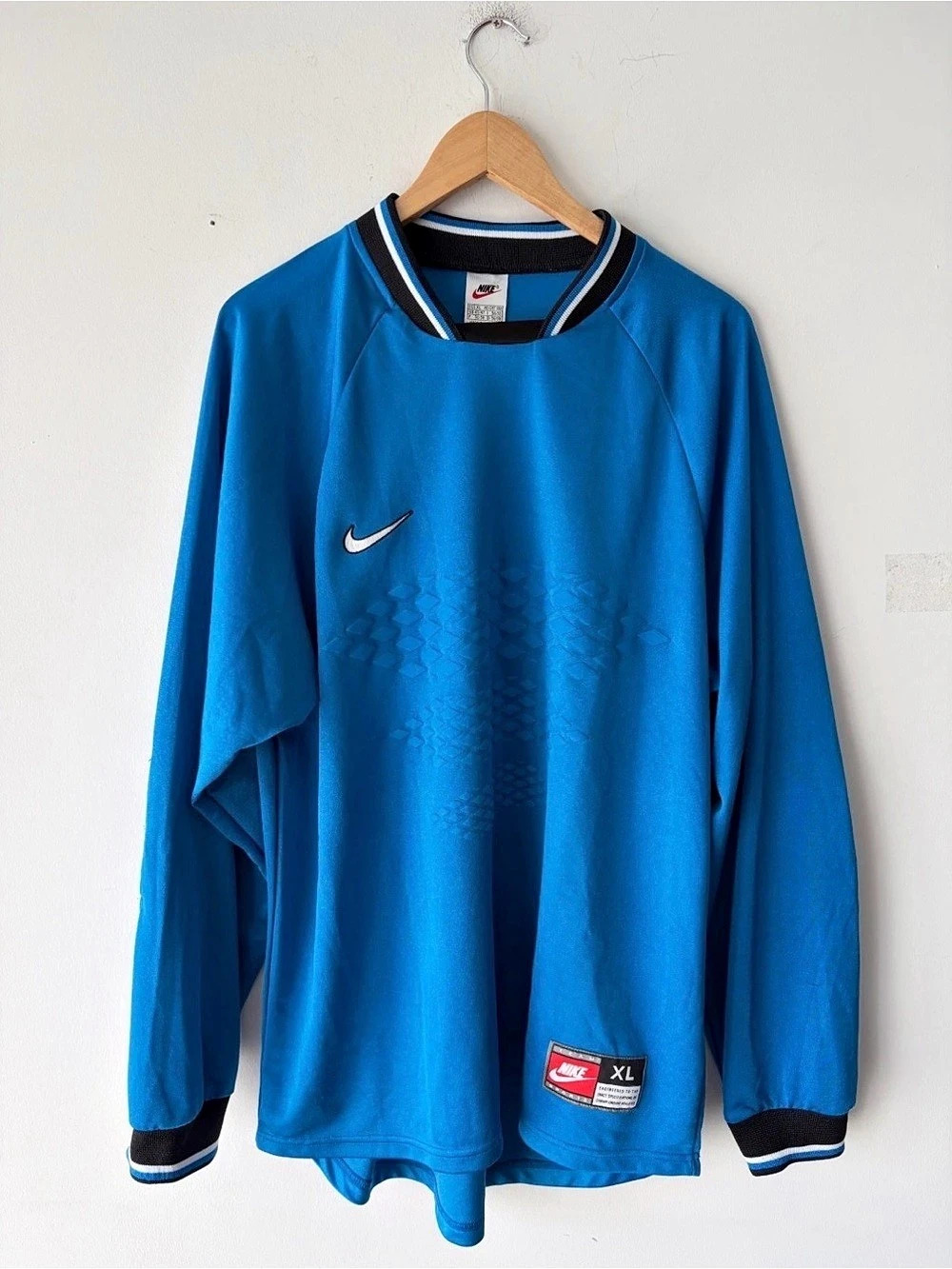 Vintage 1998 Nike Template Goalkeeper Soccer Jersey Shirt Size XL
